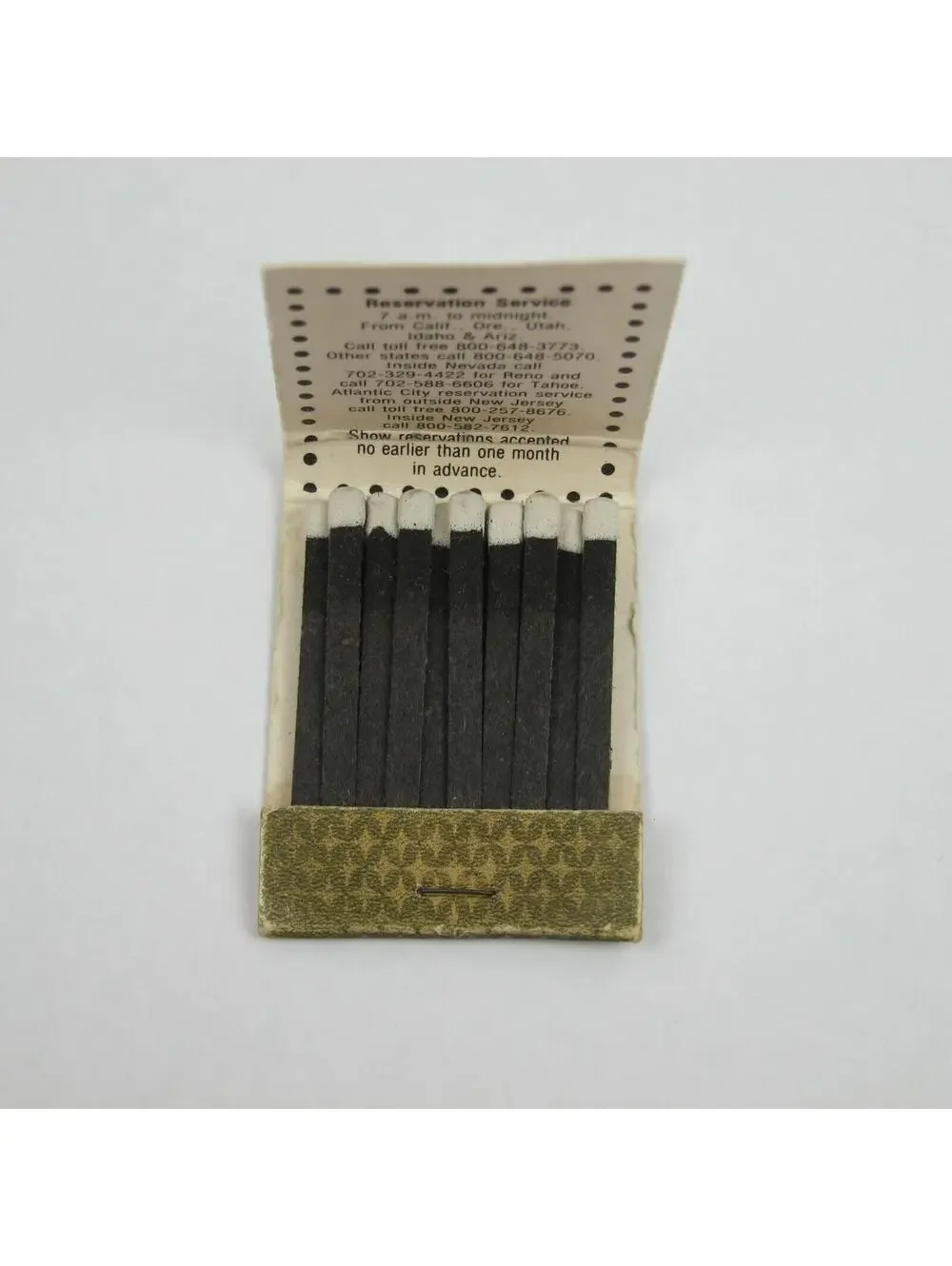 4 Vintage Matchbook Harrahs MGM Grand Hello Hollywood Pioneer Casino Reno Nevada